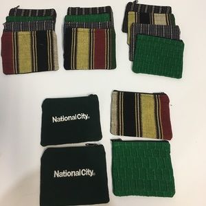 NWOT 4 Zipper bags and belt accessory set